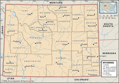 capital of wyoming|wyoming map with cities.